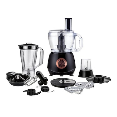 محضر طعامماي تشويس 1000 وات 2 لتر + خلاط 1.75 لتر - اسود