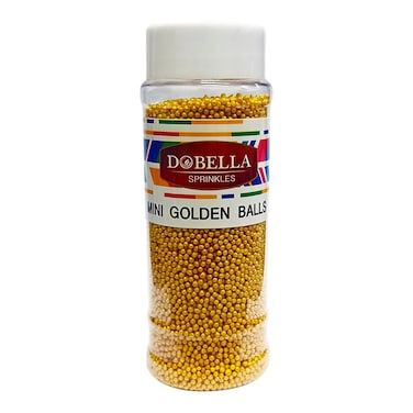 Dobella Sprinkles Gold Balls - 120 Gm