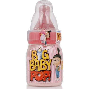 Bazooka Big Baby Pop Strawberry Candy - 32 gm
