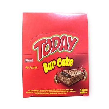 Today Bar Cake with Cocoa Cream and Chocolate - 22 gm - 12 Pieces
