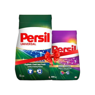 Persil Universal Deep Clean Laundry Detergent - 5 Kg +  Laundry Detergent - 800 gm