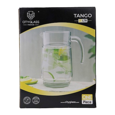 City Glass Tango Jug with Cover - 1 Liter