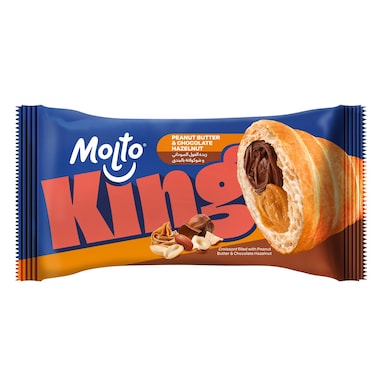 Molto King Croissant with Peanut Butter and Hazelnut Chocolate