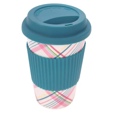 مج قهوة حراري البروسلين مع غطاء سيلكون