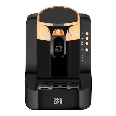 ماكينة تحضير القهوة ون لايف - أسود/ذهبي - TC70G