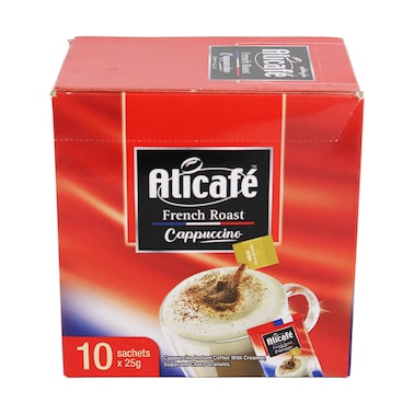 كابتشينو علي كافيه تحميص فرنسي - 25 جرام - 10 أكياس