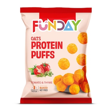 بروتين بافس فانداي بطعم الطماطم والريحان - 40 جرام