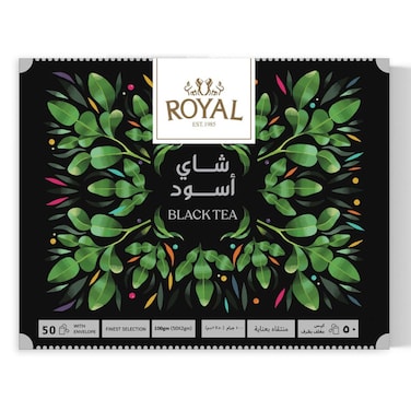 رويال شاي أسود - 50 كيس شاي