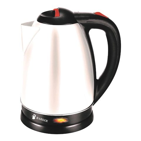 Barker Stainless Steel Electric kettle 1.5 Liter 1500 Watt - Silver