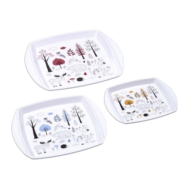 El Mohandes Venice Melamine Tray Set - 3 Pieces