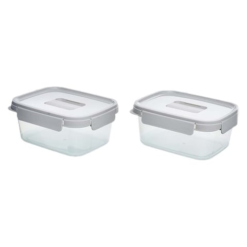 Lock and Lock Food Containers Set - 1.6 Liter - 2 Pieces