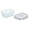 Lock and Lock Food Containers Set - 1.6 Liter - 2 Pieces