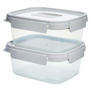 طقم علب حفظ طعام لوك اند لوك - 1.6 لتر - قطعتين