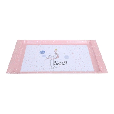 صينية مستطيلة ميلامين زهرة المهندس - 50 سم