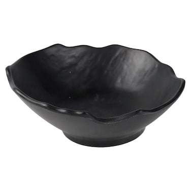 El-Mohandes Round Stone Deep Plate - 20 Cm - Black
