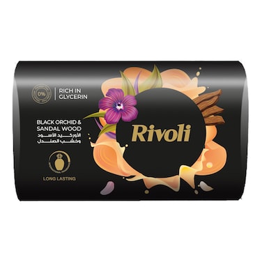 Rivoli Soap with Black Orchid and Sandalwood Scent - 110 gm