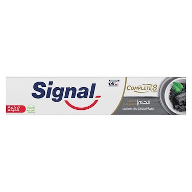 Signal Complete 8 Toothpaste with Charcoal - 100ml