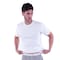 Jil Mens Plain Short Sleeves Round Neck T-Shirt - Small - White - 411206SSM1