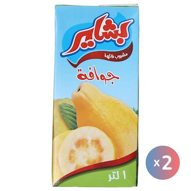 عصير جوافة بشاير - 1 لتر - عبوتين