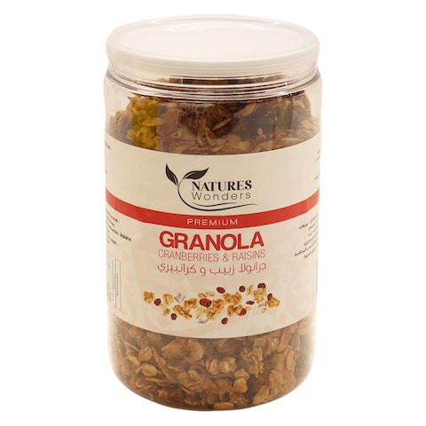 Nature&#39;s Wonders Granola with Raisin and Cranberry - 350g