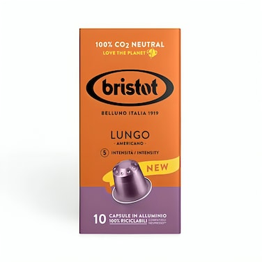 Bristot Lungo Coffee Capsules - 10 Capsules