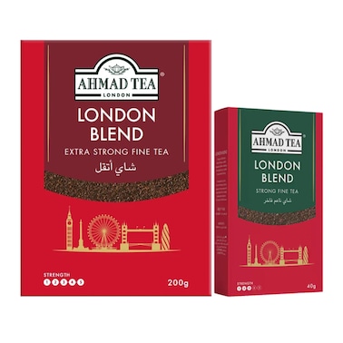أحمد تى شاي ثقيل - 200 جم + أحمد تى لندن بليند - 40 جم