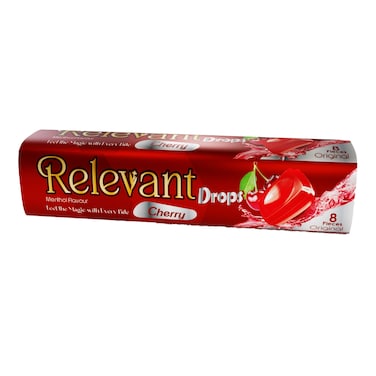حلوى ريلفانت دروبس بطعم الكرز - 8 قطع حلوى
