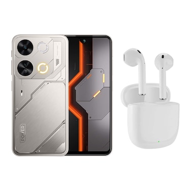 Itel P65 - 6.7-inch 128GB/8GB Dual SIM 4G Smartphone - Cyber Titanium