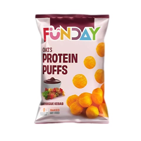 Funday Protein Puffs with Barbecue Kebab Flavor - 40 gram