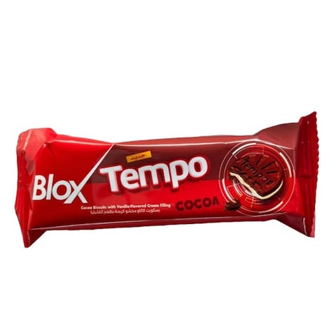 Blox Tempo Cocoa Biscuits with Vanilla-Flavored Cream Filling - 36 gm