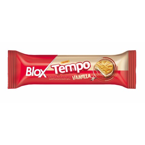 Blox Tempo Biscuits Filled with Vanilla Cream Filling - 66 gm