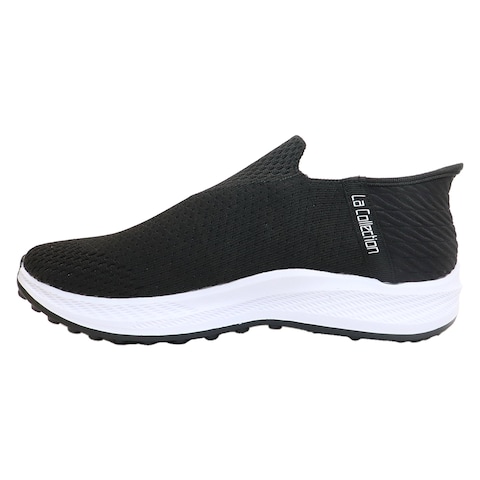 La Collection Men&#39;s Trico Slip-on Sneakers - Black - Size 42