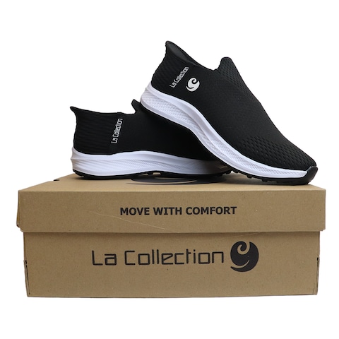 La Collection Men&#39;s Trico Slip-on Sneakers - Black - Size 42