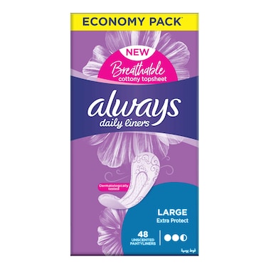 فوط صحية من الويز - حجم كبير - 48 قطعة