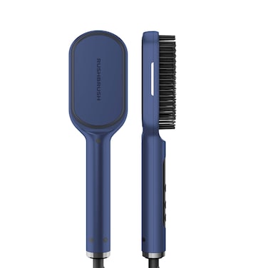 Rush Brush Hair Straightener 230 C - Navy Blue - S3 Infra
