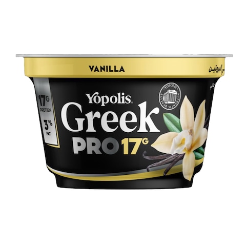 Yopolis Pro Greek Yogurt with Vanilla - 165 gram