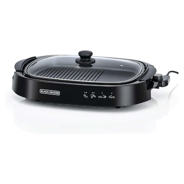 Black + Decker Electric Grill 1500 Watt - Black - &lrm;GH1500