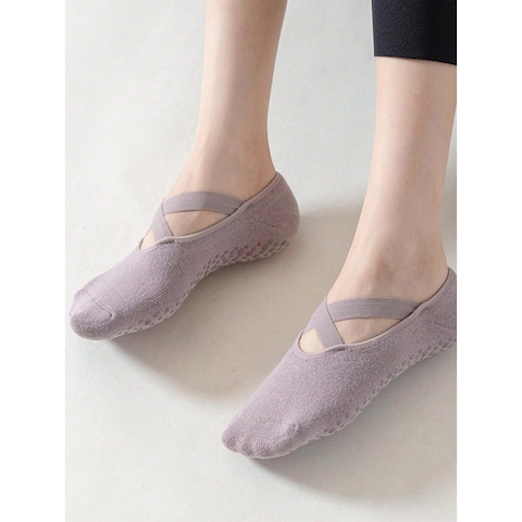 Solo Non-Slip Yoga Socks for Women - Grey
