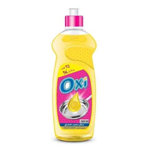 Oxi Yellow Lemon Liquid Dish Washer - 600 Ml