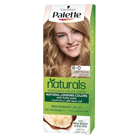 Palette Naturals Color Cream Hair Dye - 8-0 Light Blonde