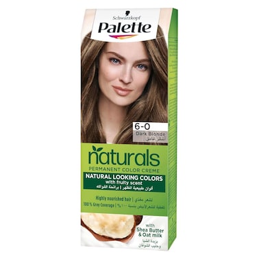 Palette Naturals Color Cream Hair Dye - 6-0 Dark Blond