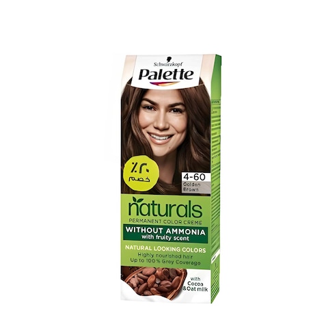 Palette Naturals Color Cream Hair Dye - 4-60 Golden Brown