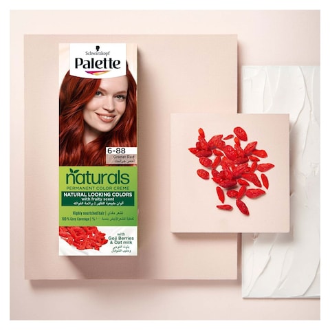 Palette Naturals Color Cream Hair Dye - 6-88 Granat Red