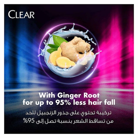 Clear Anti Hair Fall Anti-Dandruff Shampoo With Ginger Root - 600 ml