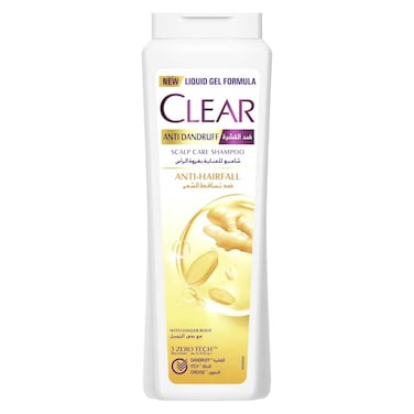 Clear Anti Hair Fall Anti-Dandruff Shampoo With Ginger Root - 600 ml