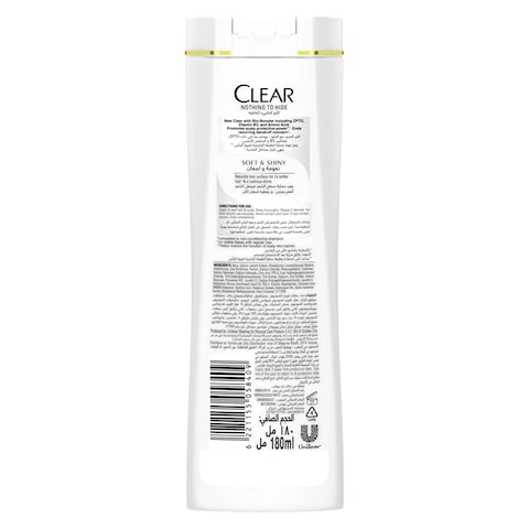 Clear Scalp Care Soft and Shiny Anti-Dandruff Shampoo for Women - 180ml