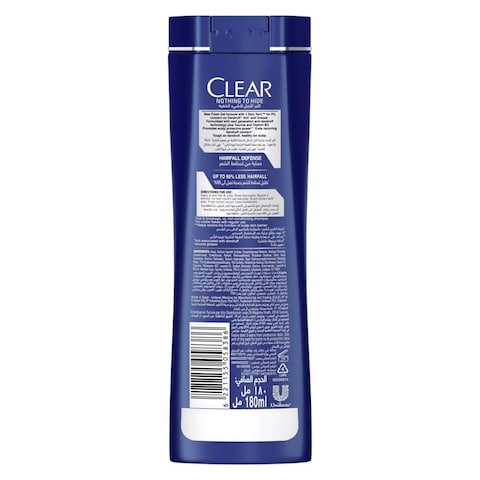 Clear Hair Fall Defense Anti-dandruff Shampoo for Men - 180 ml