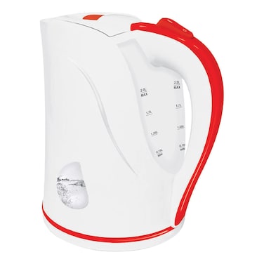 غلاية مياه كهربائية باركر بلاستيك 2 لتر - أبيض