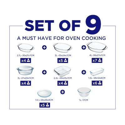 Glazen ovenschaal vierkant 28 x 28 cm - online kopen? | Korting tot 33