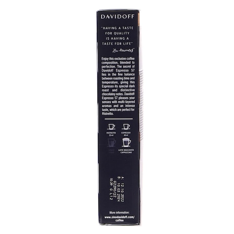 Davidoff Espresso 57 Coffee Capsules - 10 Capsules